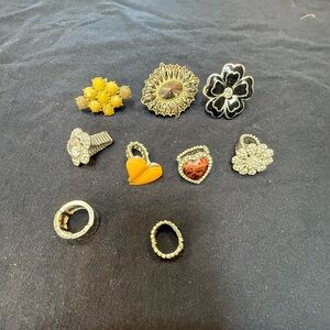 Lot of stretch costume rings